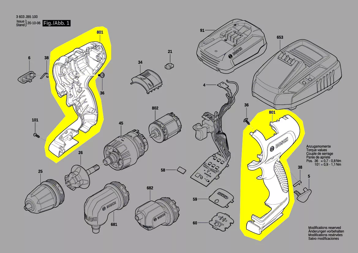 Coquille réf. 1 600 A01 E3L Bosch